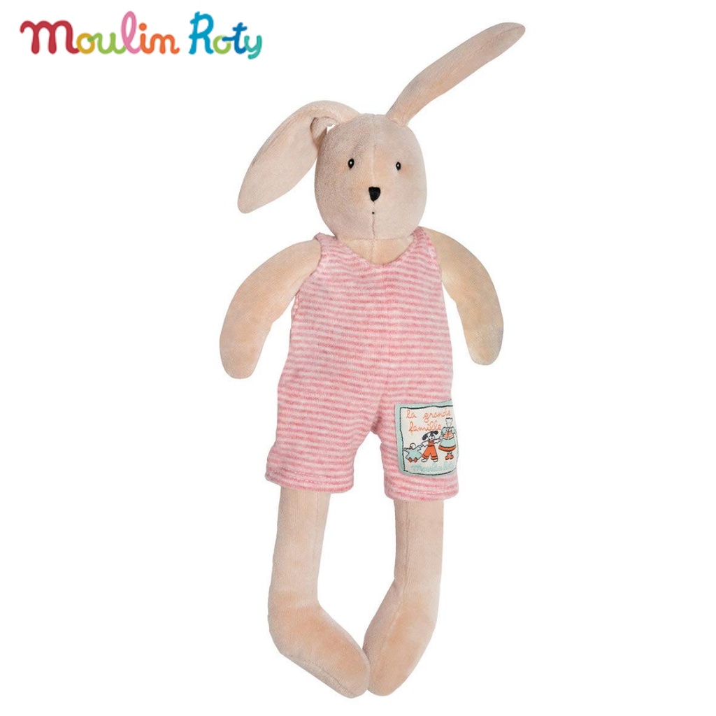 Moulin Roty ตุ๊กตาออร์แกนิค ผ้าเน่า ตุ๊กตากระต่าย ขนาด 30cm Sylvain La Grande Famille MR-632027