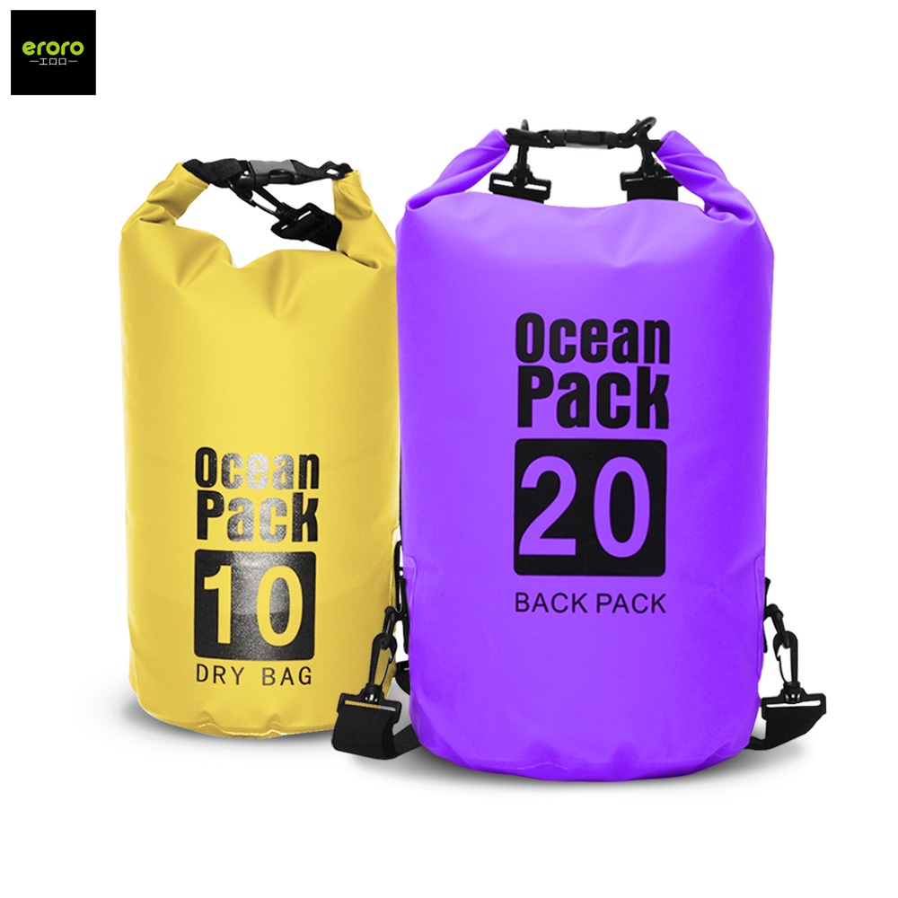 ERORO กระเป๋ากันน้ำ Waterproof Bag ถุงกันน้ำ 10ลิตร 20ลิตร มีสายสะพาย
