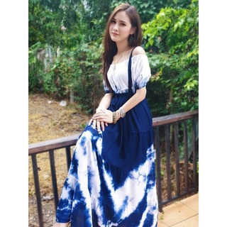 เซทเอี้ยมกระโปรงมัดย้อมครามใส่น่ารักเเบ๊วๆใส่สบาย 💙💙