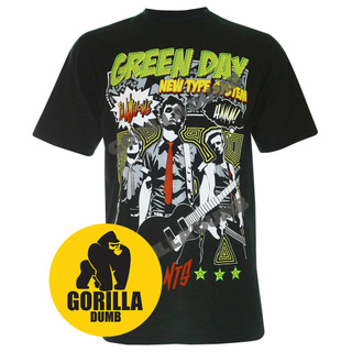 Gorilladumb เสื้อยืดลายวงดนตรี กรีนเดย์ Green Day Punk Rock