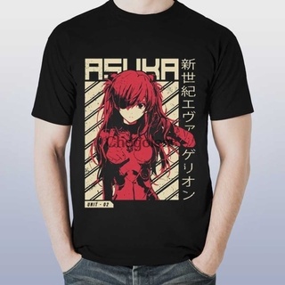 [COD]เสื้อยืดลําลอง แขนสั้น พิมพ์ลายการ์ตูนโปสเตอร์ Evangelion Asuka แฟชั่นฤดูร้อน สําหรับผู้ชาย 2022S-5XL