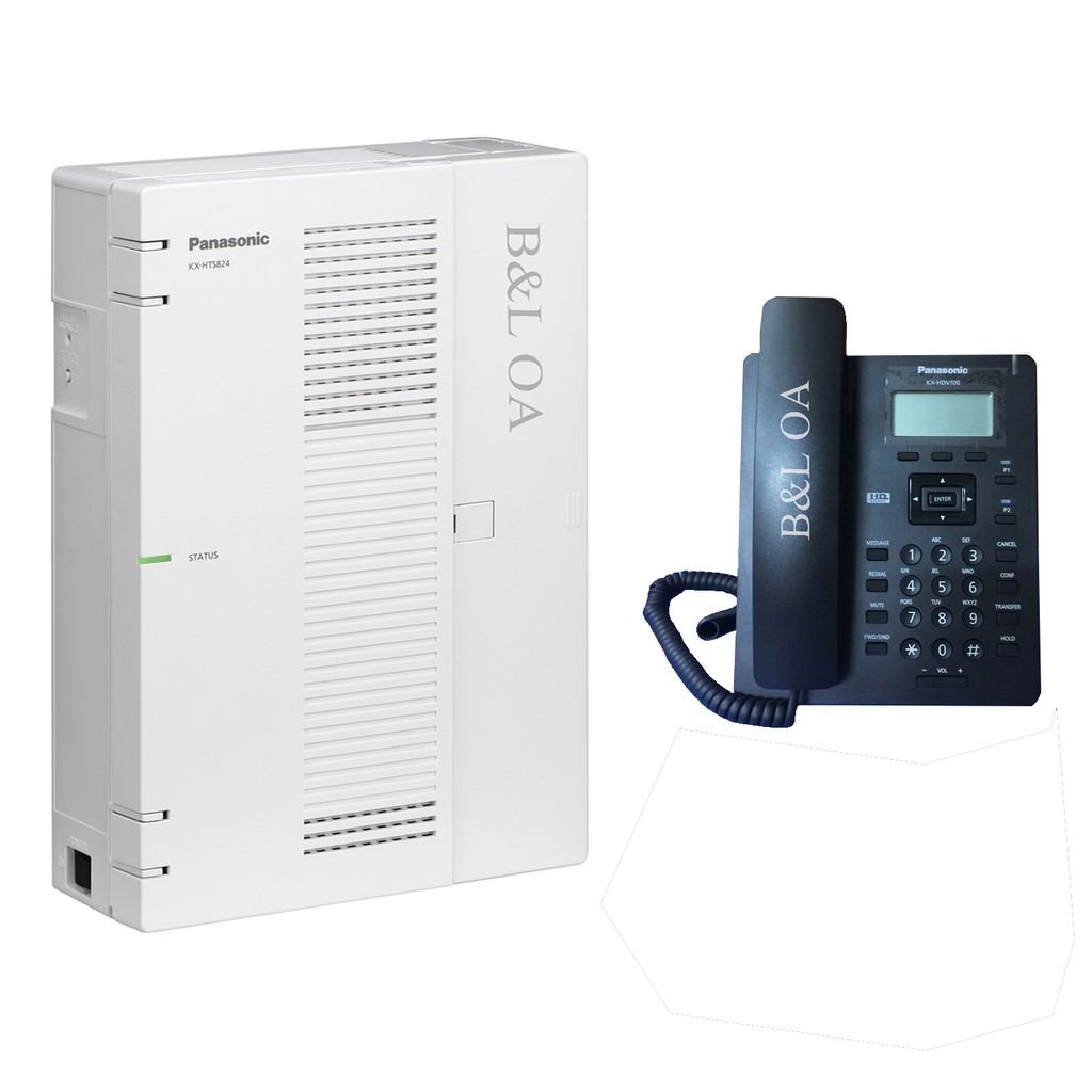KX-HTS824BX+KX-HDV100 Panasonic Hybrid IP PBX ตู้สาขา ขยายสูงสุด 24 สายใน