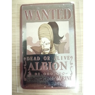 การ์ดวันพีช onepiece จากไอติม วอลล์ wall ( การ์ด ALBION )