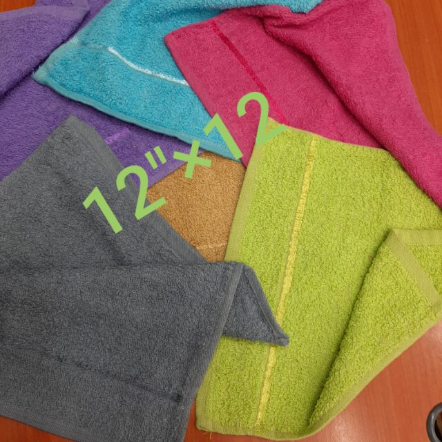 Tuala moku 12""12 สีสําลีผสม