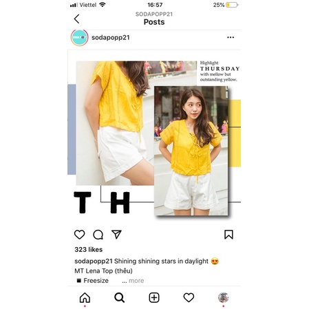 Pass เสื้อผูกโบว์ Sodapop ฟรีไซส์ 99%