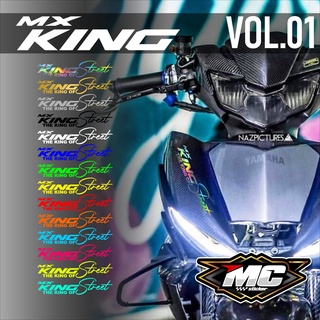 สติกเกอร์เลเซอร์โฮโลแกรม สีรุ้ง สีทอง สําหรับรถจักรยานยนต์ Yamaha Jupiter MX KING 150 MC VOL 01