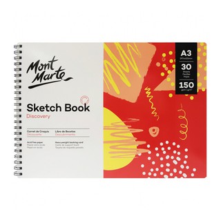 Mont Marte สมุดสเก็ตซ์ 150 แกรม ขนาด A3 30 แผ่น Mont Marte Sketchbook 150 grams, A3 size, 30 sheets