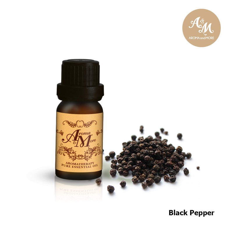 AromaMore Black Pepper Select Essential oil / น้ำมันหอมระเหยพริกไทยดำ India 5/10/30ML