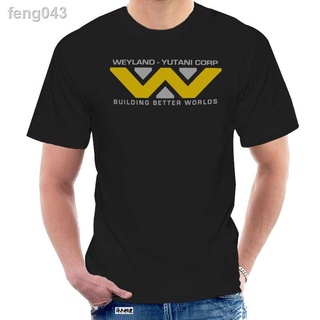 ❒เสื้อยืด Weyland Yutani Corp. Alien Size M L xxx New 4200Z Men s Round Neck Korean Style 100% Pure Cotton T Shirt Short