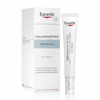 Eucerin Ultrasensitive AQUAporin Eye Cream 15ml. ยูเซอรีน อัลตร้าเซ็นซิทีฟ อควาพอรีน อายครีม