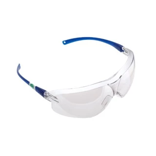 3M™ แว่นตานิรภัย รุ่น V36 Virtua Sport Asian Fit ขาแว่นสีฟ้า เลนส์ Indoor/Outdoor (เลนส์สีชา)