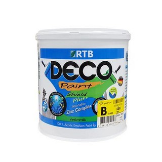   สีน้ำทาภายใน RTB DECO SHIELD PLUS+ BASE A ด้าน 1แกลลอน