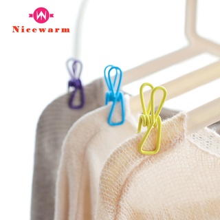 Nicewarm คลิปหนีบผ้าปูที่นอน เครื่องเขียน อเนกประสงค์ กันลม 10 ชิ้น