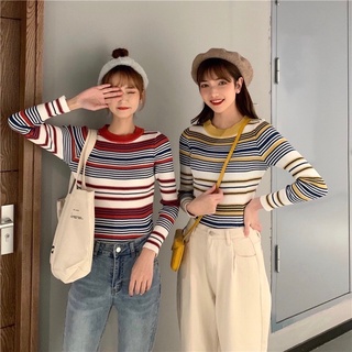 เสื้อไหมพรม เสื้อแขนยาว มี 2 สี - แดง เหลือง