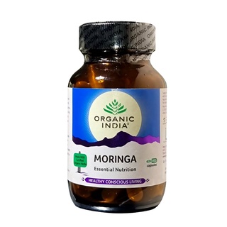 Natural Efe | Organic India Moringa - Essential Nutrition | 60 Capsules