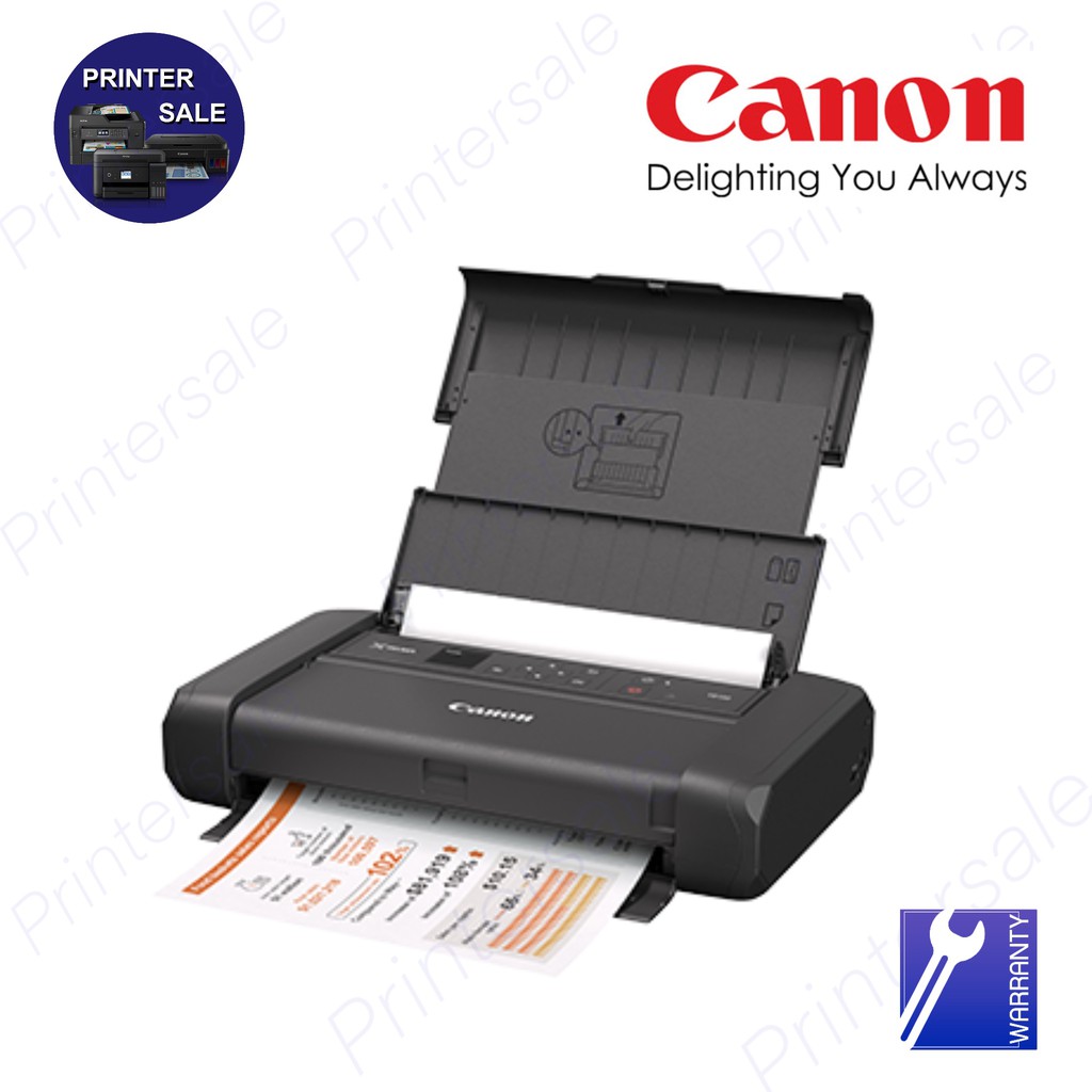 Canon Pixma TR150 Wireless Portable Printer( WITH BATTERY BLACK) แท้ 100% ประกันศูนย์ Canon Thailand