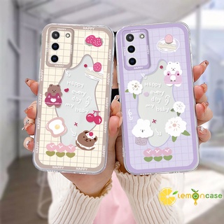 เคสใส Samsung A51 A03S   S A32 A52 A13 A13LITE A23 A12 A03 A50 A20S J7 Prime A02S A20 A50S    A30S A52S A30 M12 M01S  11 12 13  7 8 6 Plus กันกระแทก ลายหมี กระต่าย สําหรับ เคสแบบนิ่ม