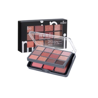 Odbo Mini Eyeshadow &amp; Blush #OD1045 : โอดีบีโอ มินิ อายแชโดว์ แอนด์ บลัช x 1 ชิ้น @dayse