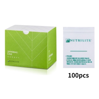 Amway Nutrilite กระเป๋ามีซิป 100 แผ่น สําหรับคนเดียว