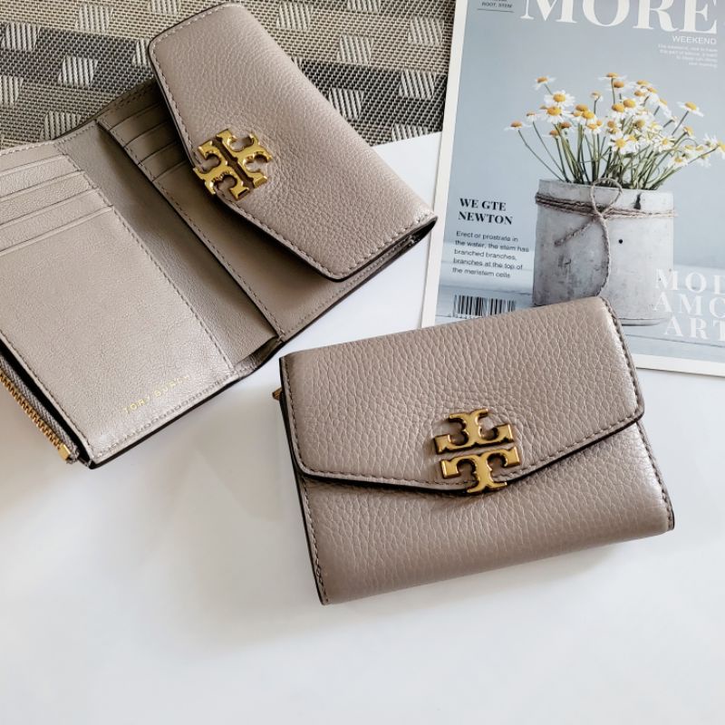 🌟Tory burch​ kira mixed materials medium flap wallet🌟