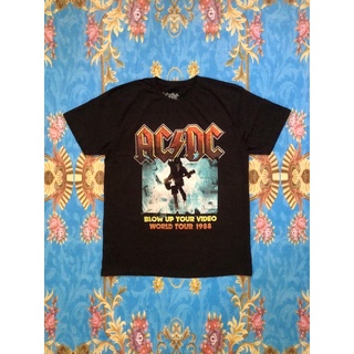 ผ้าฝ้าย 100%🎸AC/DC เสื้อวง AC/DC สินค้านำเข้า ลิขสิทธิ์แท้S-4XL