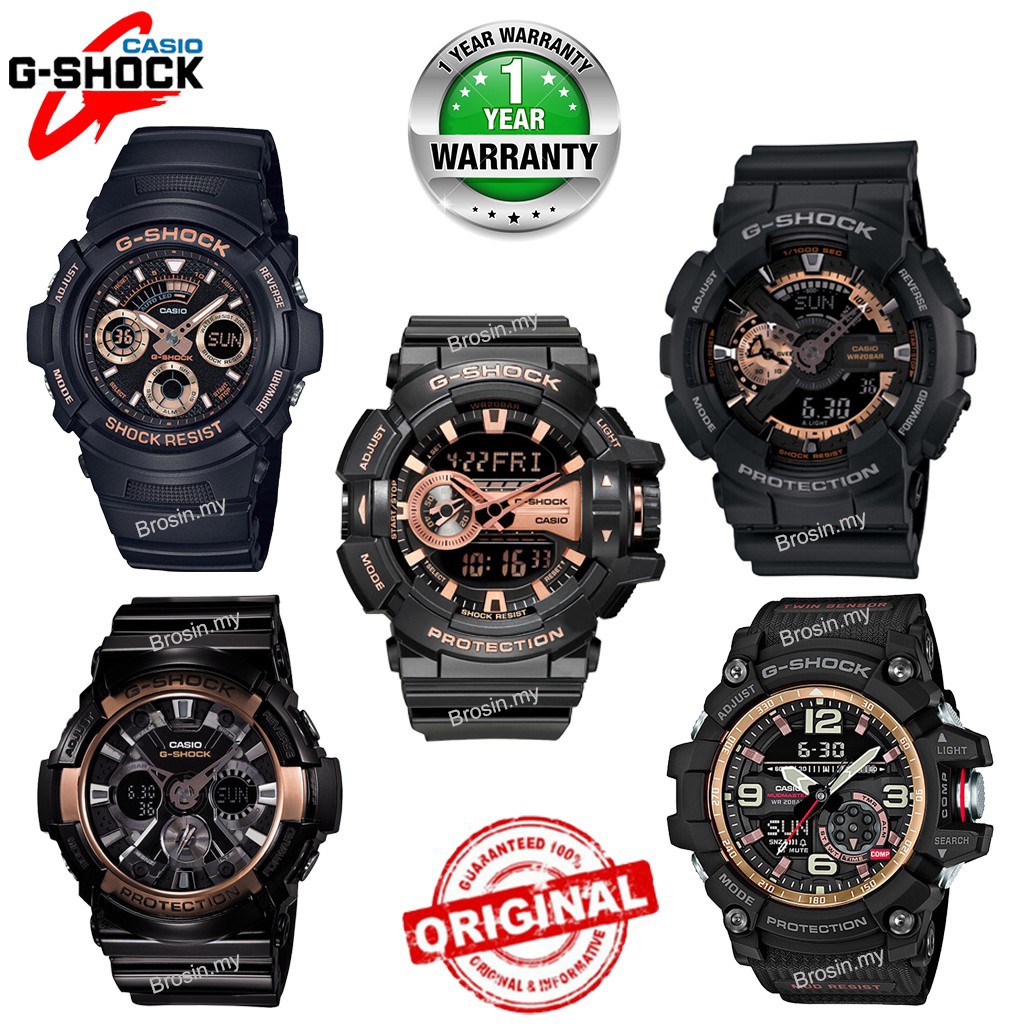 Casio G-Shock Watch Men Sport Watch Rose Gold AW591/GA110/GA4000/GA1000/G