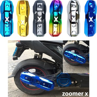 ครอบท่อ zoomer x บังท่อ ซูมเมอร์-x ราคาลดดับร้อน แผ่นปิดข้างท่อไอเสีย HONDA ZOOMER X