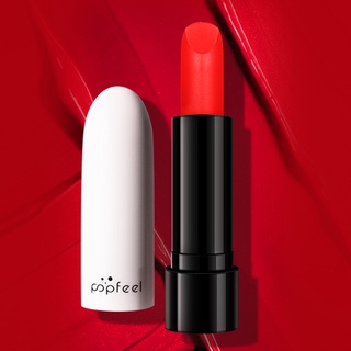 Popfeel ลิปสติก เนื้อแมตต์ ให้ความชุ่มชื้น สีนู้ด ชมพู แดง พลัม