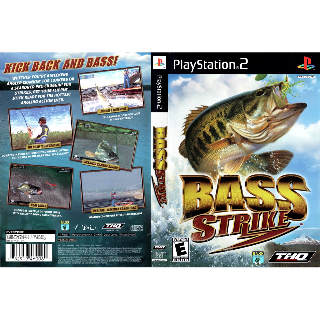 แผ่นเกมส์ Bass Strike แผ่นCD PS2 Playstation2 คุณภาพสูง ราคาถูก