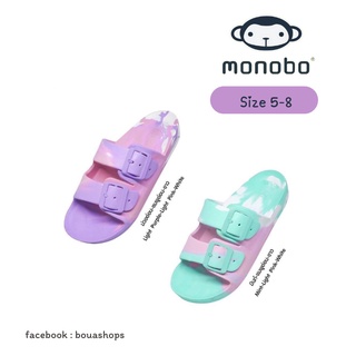 พร้อมส่ง Monobo (ของแท้ 100%) รองเท้าแตะ โมโนโบ ใส่สบาย แตะแบบสวม สายคาด 2 เส้น สีพาทเทล **กรุณาเช็คสินค้าก่อนสั่งซื้อ**