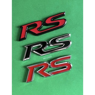 โลโก้RS TOYOTA ขนาด9x2.5cm. ราคาต่อชิ้น วัสดุโลหะ