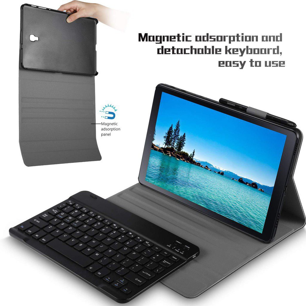 ohi4 Samsung Galaxy Tab S6 2019 Galaxy Tab 10.5" T860 T865 T867 Wireless Keyboard Case Backlights Folio Stand Cover Remo