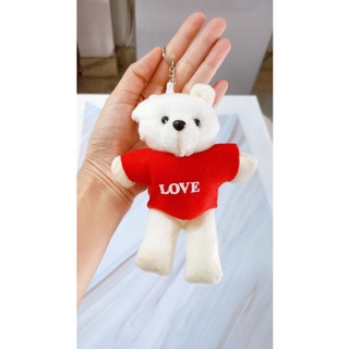 พวงกุญแจตุ๊กตาหมี Love