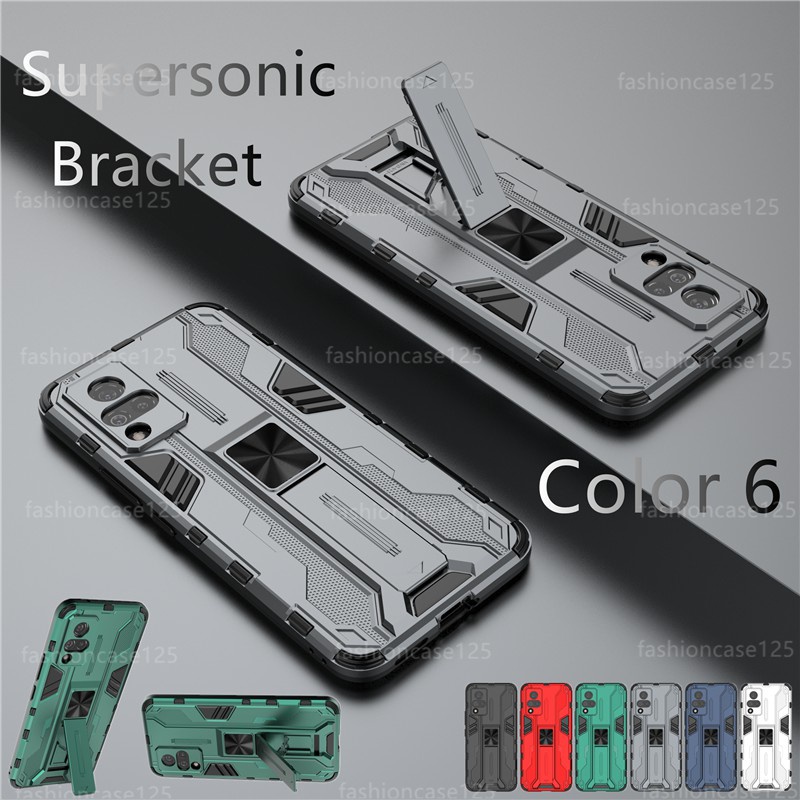 เคสโทรศัพท์กันกระแทกซิลิโคนCase for VIVO V21 5G 4G V 21 Phone Case Hard Armor Shockproof Casing Soft Back Stand Holder Bracket Cover Supersonic phone case