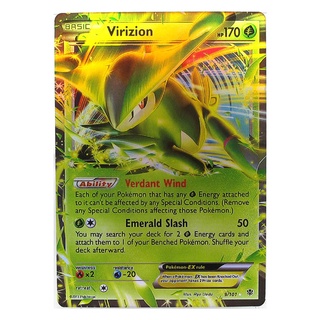 Virizion EX 9/101 วิริซิออน Pokemon Matt Card ภาษาอังกฤษ