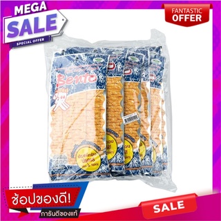 เบนโตะ ปลาอบปรุงรส 20 กรัม X 12 ซอง Bento Squid Seafood Snack Hot &amp; Spicy 20 g x 12