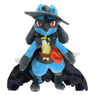 Lucario คอสเพลย์ฮาโลวีน ขนาดใหญ่ 32 ซม. ตุ๊กตายัดนุ่น ยัดนุ่น การ์ตูน Lucario ของเล่นน่ารัก สําหรับเด็ก