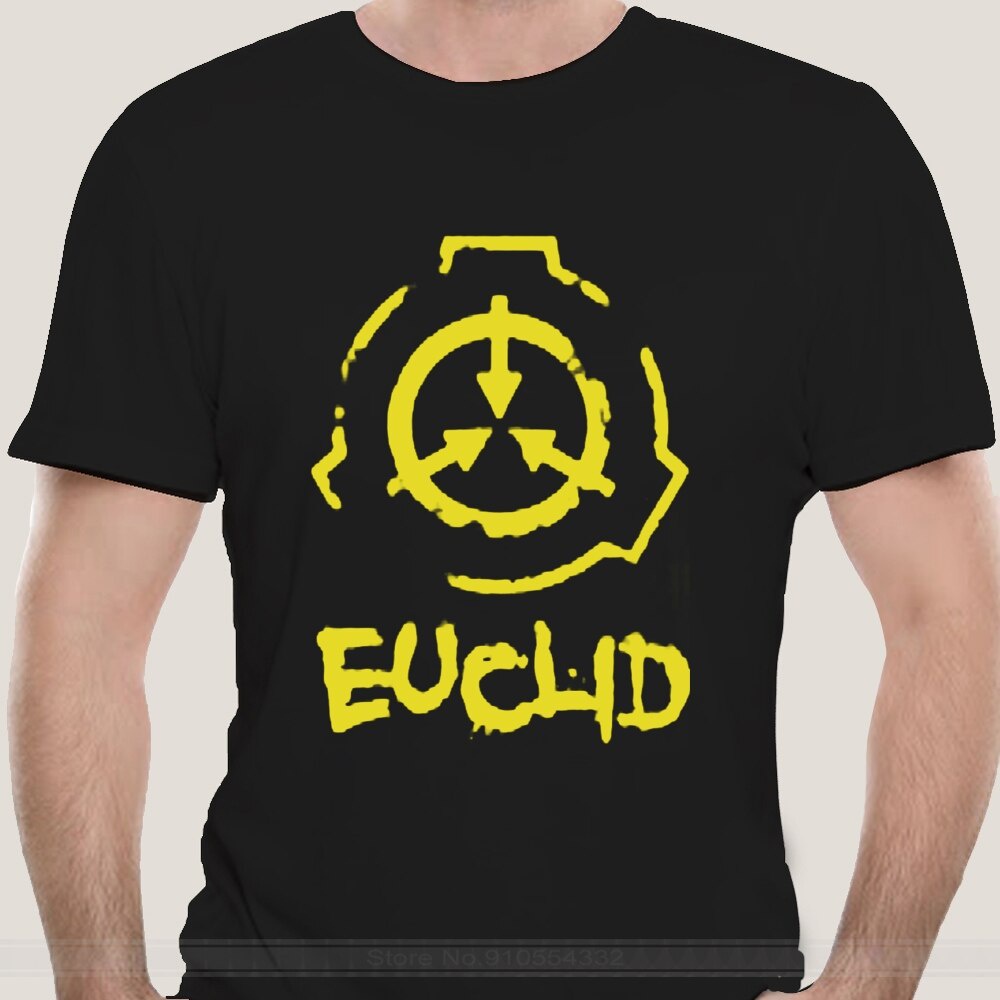 เสื้อยืดวินเทจเสื้อยืด ผ้าฝ้าย พิมพ์ลาย SCP Foundation Euclid แฟชั่นสําหรับผู้ชาย และผู้หญิงS-5XL