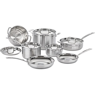 Cuisinart MCP-12N Multiclad Pro Stainless Steel 12-Piece Cookware Set