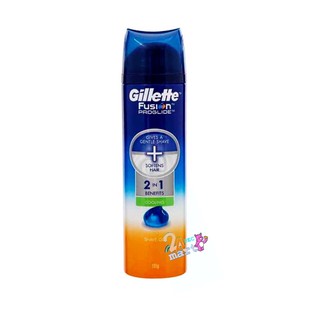 Gillette Fusion Proglide Gel Shaving  ยิลเลตต์ เจลโกนหนวดฟิวส์ชั่นคูลลิ่ง 195กรัม