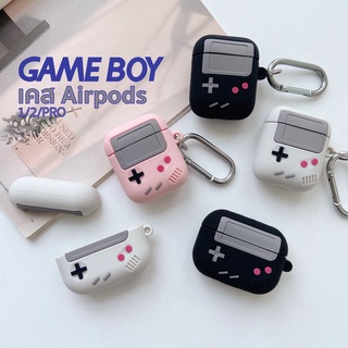 [1-Pro2] เคส Gameboy ซิลิโคน นิ่ม พร้อมห่วงคล้อง ใช้สำหรับ Airpods 1 2 3 pro pro2