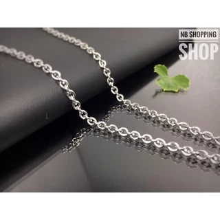 S655 สร้อยคอสแตนเลส สร้อยสแตนเลสแท้ ลายโซ่ กว้าง2.8mm ยาว14-24นิ้ว สร้อยสแตนเลสห้อยพระ สร้อยเลส ไม่ลอกไม่ดำ ใส่อาบน้ำได้