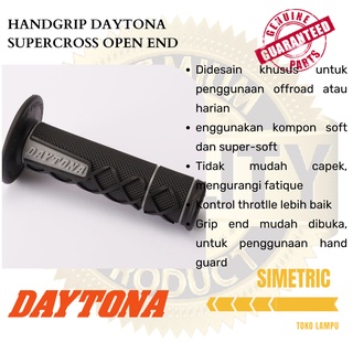 แฮนด์กริป DAYTONA SUPERCROOSS - HANDGRIPS DAYTONA ปลายเปิด ของแท้ - แฮนด์กริป UNIVERSAL มอเตอร์ไซค์ทุกรุ่น