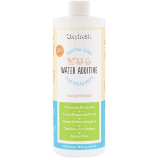 Oxyfresh​ 473ml. Exp.06/2024 Pet​ Dental​ Water​ Additive​ ผลิตภัณฑ์ผสมน้ำดื่มสำหรับสุนัขและแมว​exp.06/2024