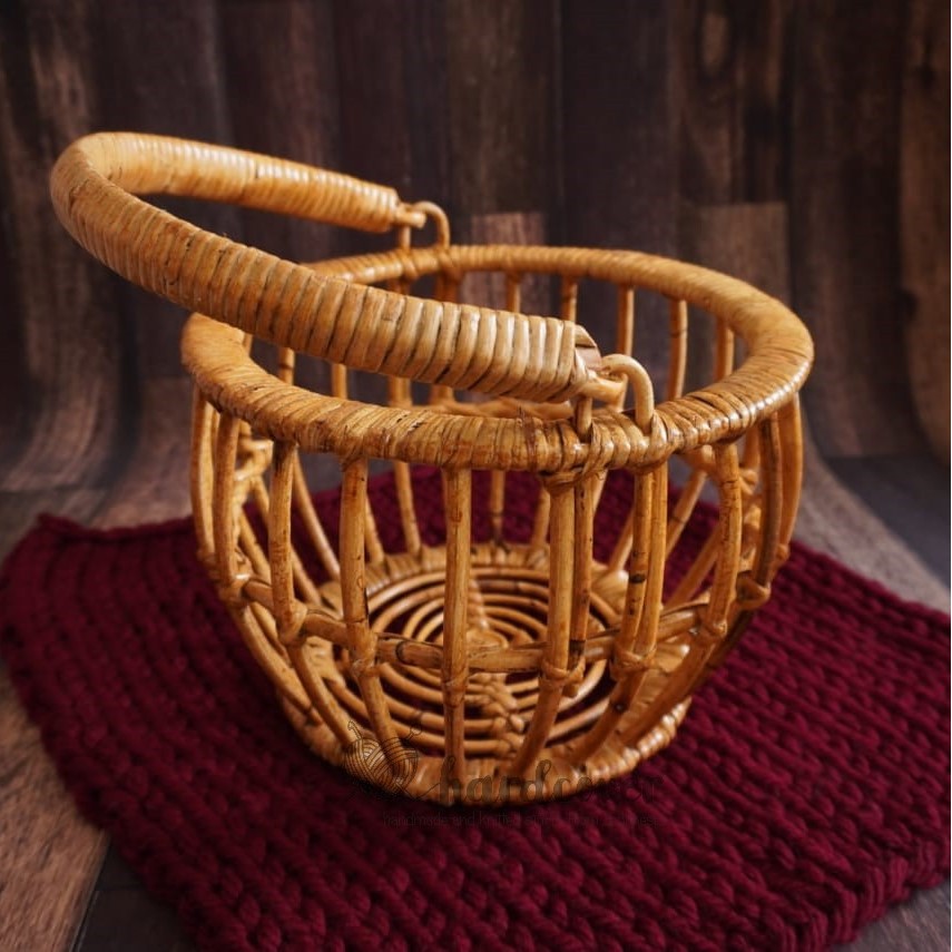 HARDCOVER - RATTAN BASKET - RATTAN BASKET พร้อมที่จับ