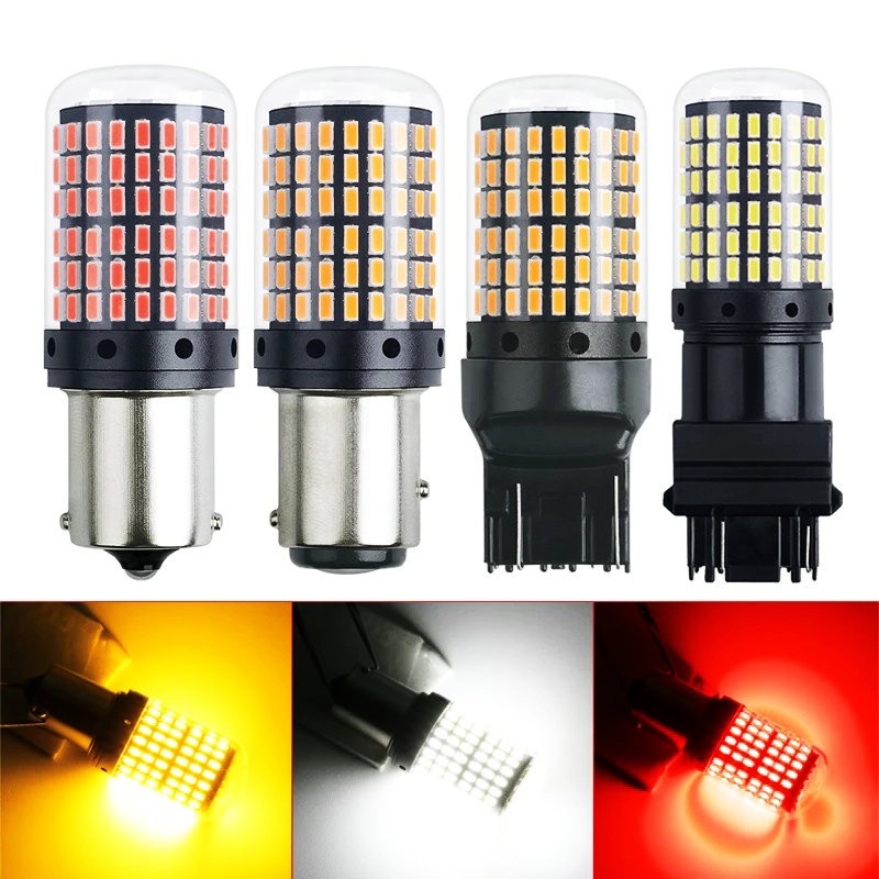 หลอดไฟเลี้ยวสําหรับ 3014 144Smd Canbus S25 1156 P21W Ba15S Led Bay15D ...