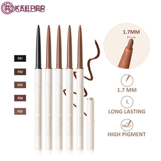 [จัดส่งรวดเร็ว] Focallure # Confidencehalo Waterproof Ultra-Slim Eyeliner Gel Pencil 1.7Mm Long Lasting High Pigment