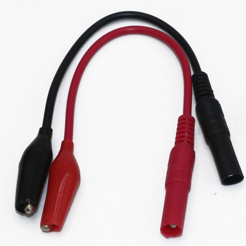 คลิปทดสอบ Pin To Banana Plug Cable สําหรับ Vc 99 &amp; Digital Multimeter ( L : 20 ซม . ) 1 ชิ้น