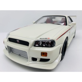 โมเดลรถ 1/18 gtr r34 nissan skyline nismo  NISSAN SKYLINE GT-R R34 limited edition