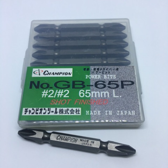 Champion ดอกไขควงลม PH2x65 ราคาต่อ 1 ดอก